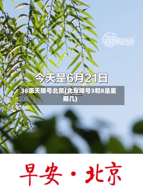 38哪天限号北京(北京限号3和8是星期几)-第2张图片