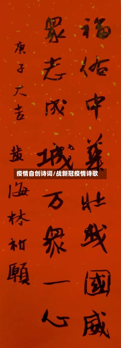 疫情自创诗词/战新冠疫情诗歌-第1张图片