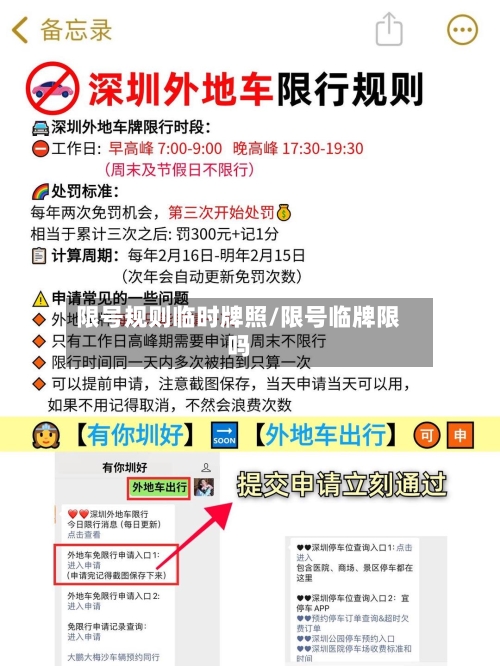 限号规则临时牌照/限号临牌限吗-第2张图片